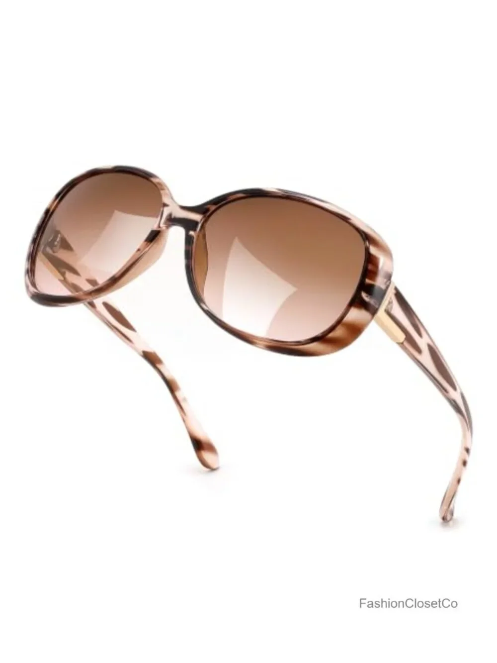 Vintage Oversized Square Sunglasses Women UV400 Protection Retro Wraparound